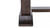 Plank & Hide Co Lucas Pool Table & Shuffleboard Combo, close-up of the wooden leg and base of the game table.
