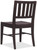 Hooker Furniture Driftwood Splatback Burnt Timber Side Chair