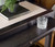 Hooker Furniture Driftwood One-Drawer Black Nightstand with Stone