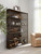Hooker Furniture Retreat Slatted Dark Wood Bookcase