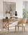 Hooker Furniture Retreat Cane Barrel Back Light Wood Chair - 2 per carton at an affordable price, showcasing a stylish light wood furniture piece in a modern interior setting.