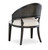 Hooker Furniture Retreat Cane Barrel Back Dark Wood Chair, stylish seating with a dark wood frame, cane backrest, and cushioned seat, sold as a pair at an affordable price.