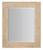 Hooker Furniture Retreat Landscape Light Wood Mirror, square wall mirror with a natural light wood frame featuring a textured, carved design.