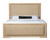 Hooker Furniture Retreat Queen Cane Panel Bed, showcasing a classic wooden bed with a padded cane-panel headboard and footboard in a natural finish.