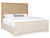 Hooker Furniture Retreat California King Cane Panel Bed, a luxurious wooden bed with a cane design on the headboard and footboard, in a natural light finish.