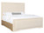 Hooker Furniture Retreat California King Cane Panel Bed, elegant cream-colored bed with cane panels on the headboard and footboard.