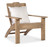 Hooker Furniture Vineyard Row Accent Chair, wooden armchair with a white pillow and rustic finish.
