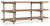 Hooker Furniture Vineyard Row Console, wooden multi-tier shelving unit with a rustic finish and metal accents.