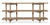 Hooker Furniture Vineyard Row Console, wooden multi-tier storage console with a modern rustic design.