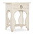 Hooker Furniture Americana One-Drawer Oval Nightstand in Cream