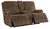 Hooker Furniture Wheeler Power Console Loveseat with Power Headrest