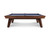 Doc & Holliday Nash Pool Table by Doc & Holliday, a USA-made billiards table with a sleek wooden finish and blue felt surface, designed for professional and recreational use.