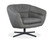 Hooker Furniture Mina Swivel Chair in Buckskin Dark Grey