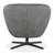 Hooker Furniture Mina Swivel Chair in Buckskin Dark Grey