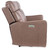 Hooker Furniture Twain Zero Gravity Umber Power Sofa with Power Headrest and Lumbar