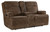 Hooker Furniture Wheeler Power Console Loveseat with Power Headrest