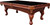 Playcraft Charles River Slate Pool Table 8' | Chestnut