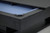 Plank & Hide Co Beaumont Slate Pool Table by Plank & Hide – Black Ash, close-up of the black ash wood frame with a felt-lined playing surface.