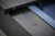 Plank & Hide Co Beaumont Slate Pool Table by Plank & Hide – Black Ash, close-up of the table's surface showing the dark wood grain finish and sleek design.