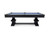 Plank & Hide Co Beaumont Slate Pool Table by Plank & Hide – Black Ash, a sleek and modern pool table with blue felt surface and sturdy black ash wood frame.