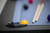 Plank & Hide Co Beaumont Slate Pool Table by Plank & Hide – Black Ash, close-up of the pool table with a black edge and colorful billiard balls on the playing surface.