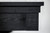 Plank & Hide Co Beaumont Slate Pool Table by Plank & Hide – Black Ash, close-up view showing the black ash finish on the pool table's edge and surface.