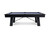Plank & Hide Co Isaac Slate Pool Table in Black Ash, modern black ash finished slate pool table with sturdy wooden legs and a sleek design.