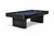 Doc & Holliday Slater Slate Pool Table - Matte Black Maple, modern billiards table with sleek matte black finish and sturdy sturdy black legs.