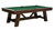 C.L. Bailey Tunbridge slate pool table in rustic weathered finish with tapered legs