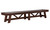 C.L. Bailey Tunbridge Shuffleboard in Weathered Brown, wooden shuffleboard table with rustic weathered brown finish and sturdy legs.