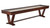 CL Bailey Skylar Shuffleboard in Warm Chestnut