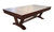 C.L. Bailey Skylar pool table with matching dining top in Warm Chestnut finish on white background