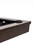 Modern V-style support base detail on the C.L. Bailey Skylar pool table in Graphite