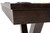 C.L. Bailey Skylar Pool Table in Graphite, close-up of the dark wood finish and sleek design