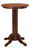 C.L. Bailey Level Best 30" Pub Table, wooden round counter-height table with a pedestal base and curved legs.