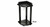 C.L. Bailey Corner Cue Rack, black corner cue rack with multiple slots for pool cues and hooks for accessories.