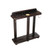 C.L. Bailey Floor Cue Rack, dark wood finish cue storage rack with multiple slots and hooks for billiard cues.