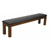 C.L. Bailey Skylar Storage Bench, wooden bench with a cushioned black seat for versatile storage and seating.