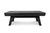 Doc & Holliday George Slate Pool Table in Black Ash, modern black ash finish pool table with sleek design, sturdy angled legs, and smooth slate surface.