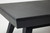 Doc & Holliday George Slate Pool Table in Black Ash, close-up view of the sleek black ash-finished table corner and leg.