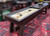 CL Bailey Tunbridge Pool Table & Shuffleboard in Weathered Brown
