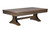 C.L. Bailey Viking Pool Table & Shuffleboard in Antique Oak, wooden shuffleboard table with a natural oak finish and sturdy base.