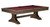 C.L. Bailey Viking Pool Table & Shuffleboard in Antique Oak, featuring a classic wooden design with a red felt playing surface and sturdy legs for game room entertainment.