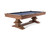 Plank & Hide Co Beaumont 8' Slate Pool Table by Plank & Hide – Honey Ash, a wooden pool table with a dark slate surface and sturdy honey ash wood frame and legs.