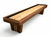 Doc & Holliday Derby shuffleboard table handcrafted in the USA with walnut cabinet and maple playfield available at Sawyer Twain