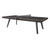 Plank & Hide table tennis table in black with walnut trim and angled modern legs