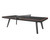 Plank & Hide Co Harper Black Table Tennis Table with Drawer, modern black foldable indoor game table with a sleek design and a mesh net, featuring wooden accents and sturdy legs for recreational use.