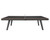 Plank & Hide Co Harper Black Table Tennis Table with Drawer, modern black table tennis table with wooden accents and sturdy angled legs.