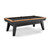 Plank & Hide Co Jensen Slate Pool Table with Storage Drawer, a modern black and wood pool table with a sleek design, sturdy legs, and a built-in storage drawer for accessories.