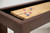 Doc & Holliday Peter Parsons Shuffleboard Table, close-up of the table's wooden surface with shuffleboard pucks in red and blue.